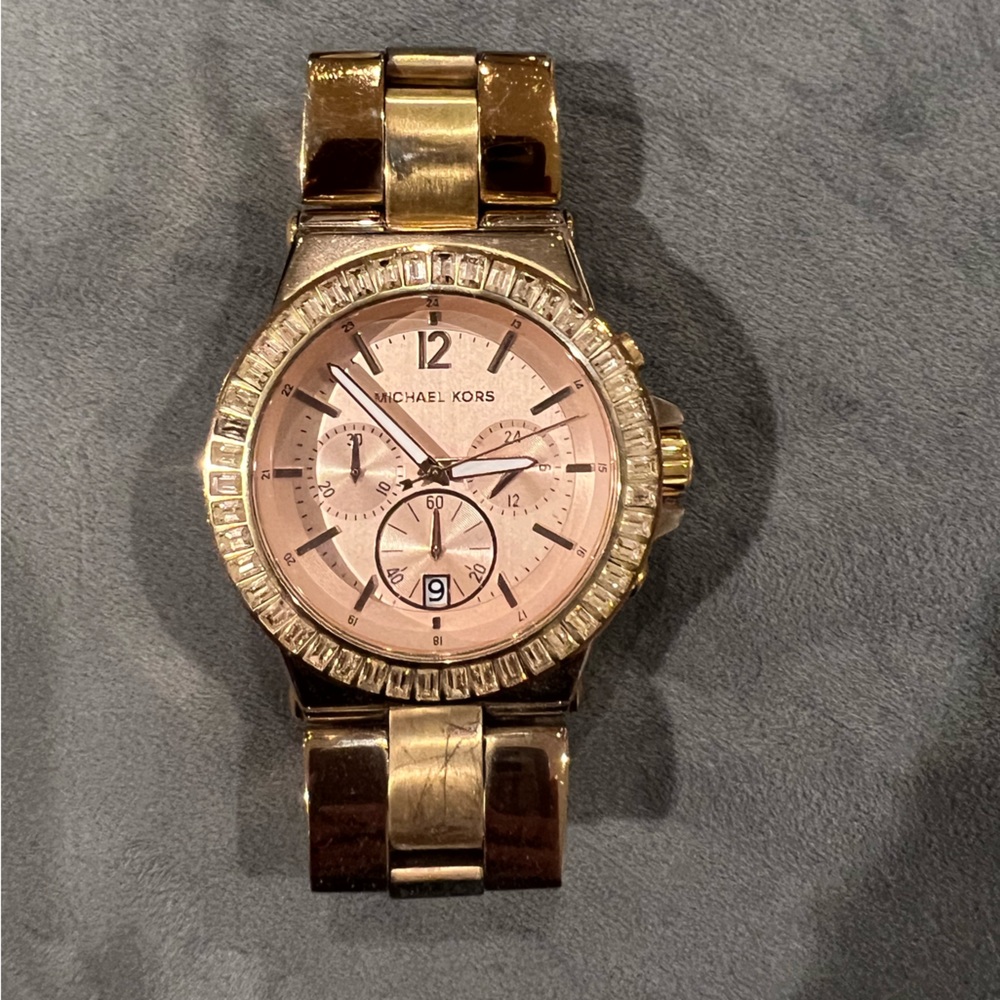 Rose gold Michael Kors watch